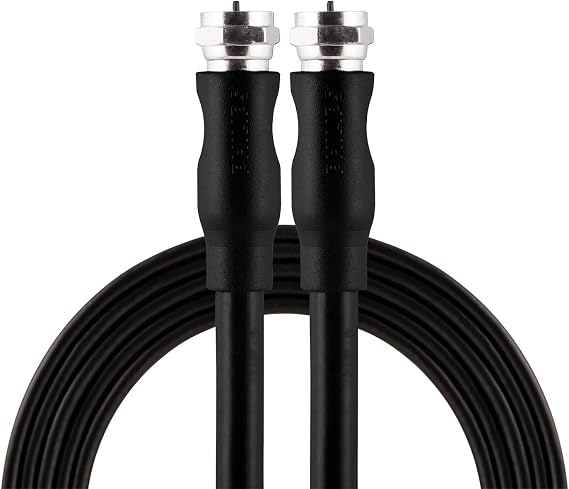Philips RG6 Dual Shield Coaxial Cable, 25 ft. Ideal for TV Antenna DVR VCR