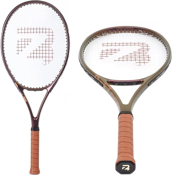 BatZoom Tennis Racket for Beginners & Adults - Lightweight Graphite Racquet with Comfortable Grip | Shock Reduction Technology | Includes Carrying Bag(Color Options)