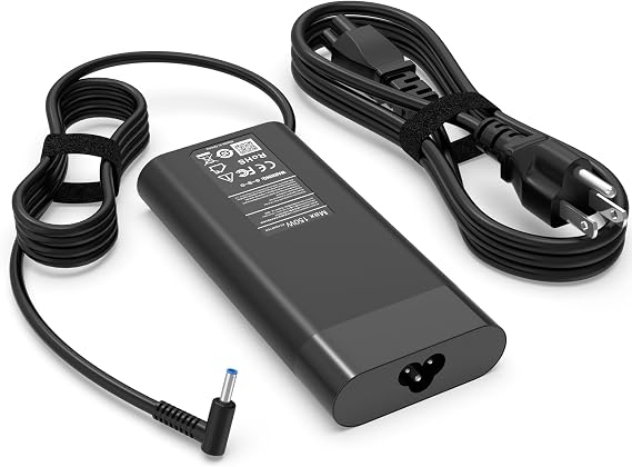 150W Laptop Charger Compatible with HP ZBook 15 16 17 15U 15V Fury G7 G8,Studio Power G9/G8/G7/G6/G5/G4/G3,OMEN Pavilion Victus AC Adapter Power Supply Cord