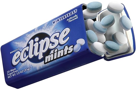 Eclipse Sugarfree Mints Winterfrost, 1.2 Ounce Tins (Pack of 16)