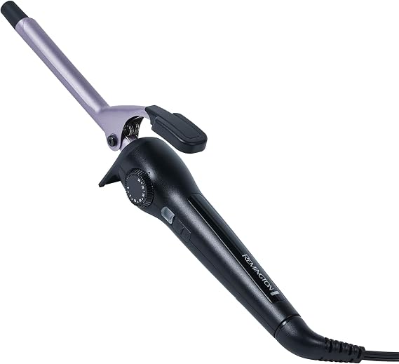 Remington Anti-Static 12-Inch Clipped Curling Iron with Titanium Protection, Fast Heat-Up, Ceramic Barrel for Tight Ringlet Curls & Natural Curl Definition, Auto Shut-Off