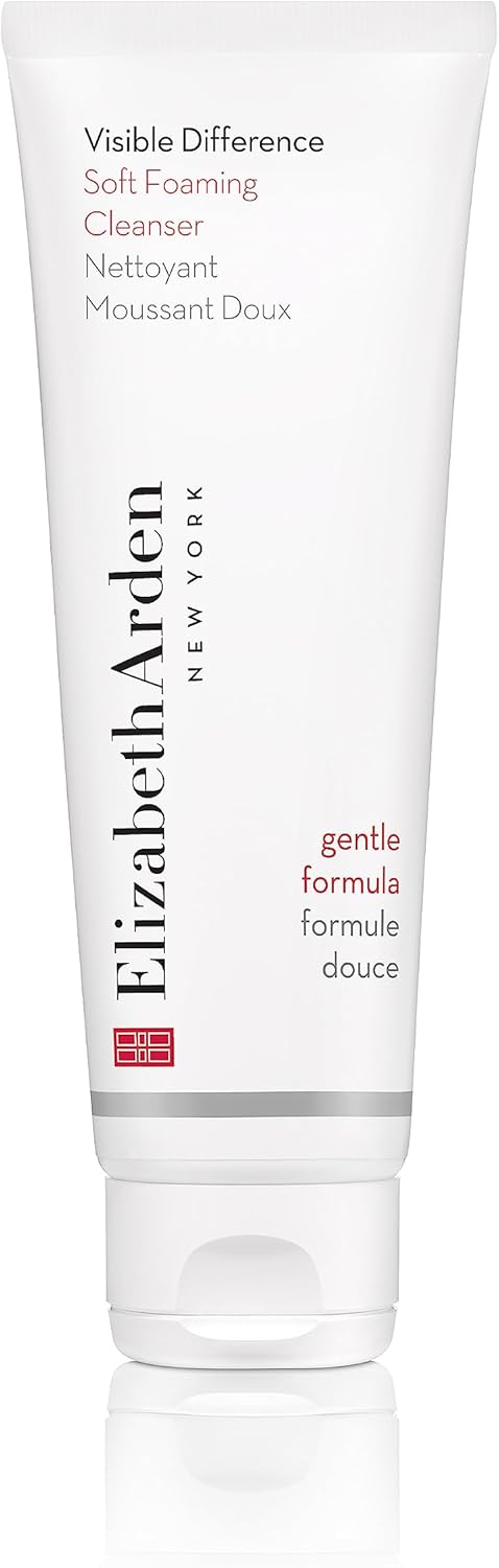 Elizabeth Arden Visible Difference Soft Foaming Cleanser, 125ml, Gentle Skin Cleanser Face Wash