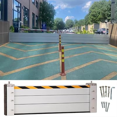 Anbomom Flood Protection Barriers for Garage DoorBasementOutside, 345678910111213ft Long Heavy Duty Aluminum Reusable Detachable Water Barrier Shield, Unit Module Design WaterH 2ft60c