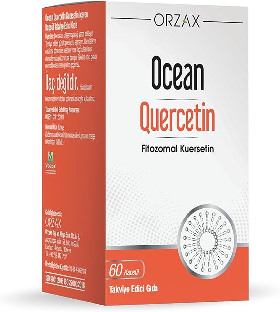 Ocean Quercetin 100 Mg 60 Kapsül Takviye Edici Gıda 76433