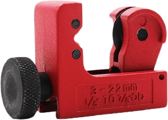 Pipe Cutter 3-22mm (1/8inch-7/8inch) Mini Tube Cutter Heavy Duty Rigid Tubing Cutter for Stainless Steal Tubing, Metal, Plastic, Brass