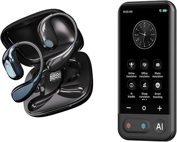 Real Time Translator Earbuds + Language Translation Device Z16