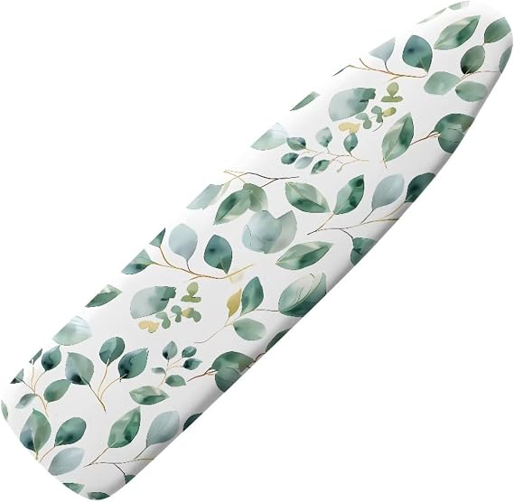 Green Leaves 54 x 15 Ironing Board Cover Standard Full Size Elastic Edge Scorch Stain Resistant Ironing Cover
