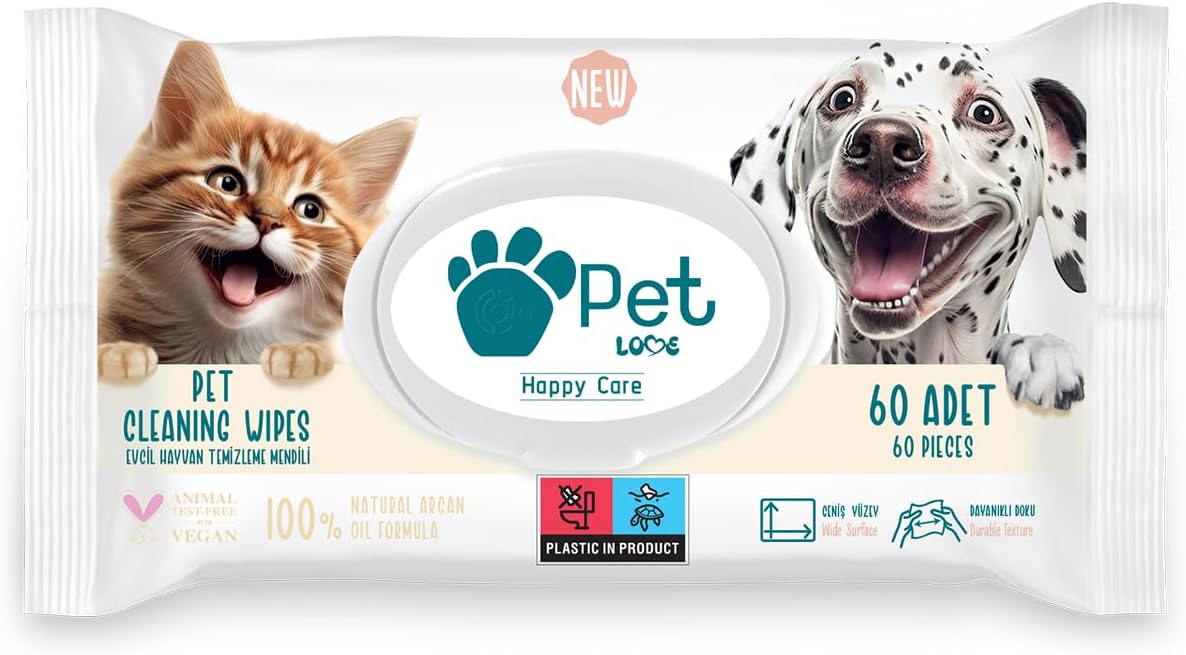Pet Love Evcil Hayvan Temizleme Mendili