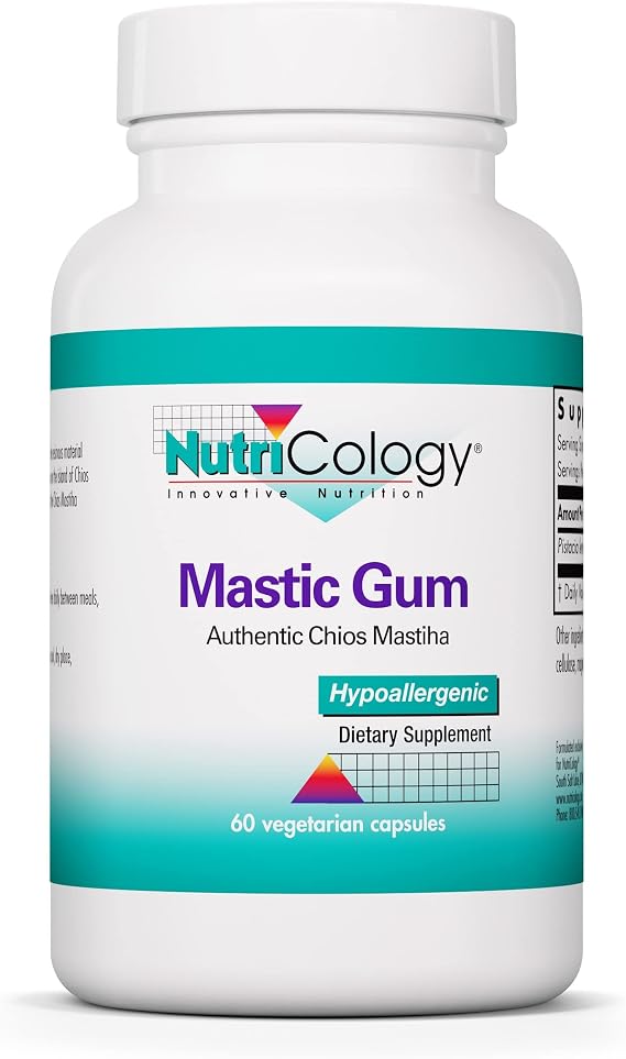 NutriCology Mastic Gum Chios Resin Digestive, 60 Capsules