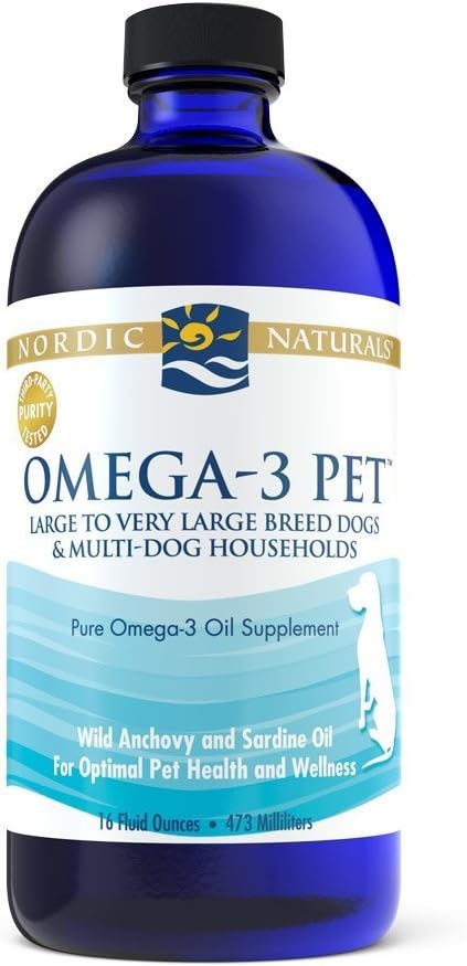 Nordic Naturals Omega-3 Pet, 1380mg Fish Oil for Dogs w/EPA DHA - 16oz