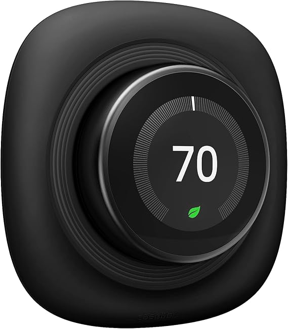 Fintie Wall Plate for Google Nest Learning Thermostat 1st/2nd/3rd Gen,Black