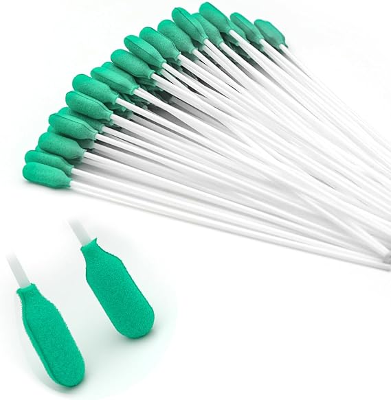 Trache-Tube Cleaning Swab,Tracheostomy (Green L, 1 Pack of 50 pcs)