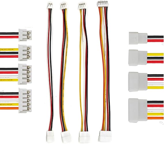 20 PCS JST ZH 1.5mm 2 3 4 5 Pin Connector, Male and Female Double Connector End with 200mm Extension Cable AWG 26