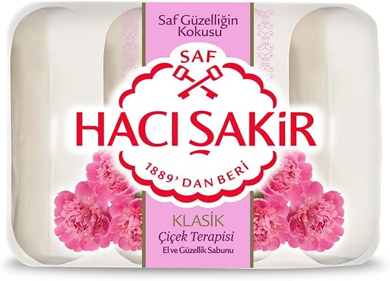 Hacı Şakir Klasik Çiçek Terapisi El ve Güzellik Sabunu 4x70 gr 1 Paket