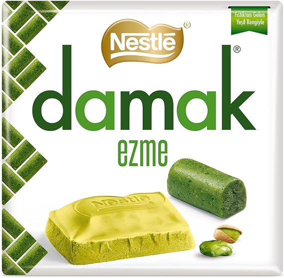 Nestlé Damak Ezme Antep Fıstığı Parçalı ve Ezmeli Beyaz Çikolata 55g
