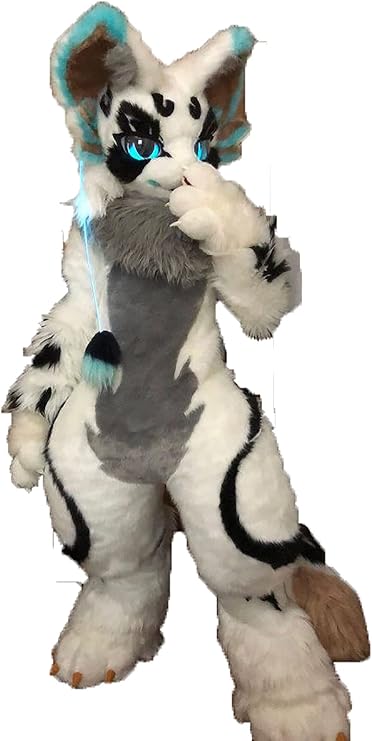 NEW White Cat Huksy Dog Fursuit Fullsuit Teen Costumes Child Full Furry Suit Furries Anime Costume, Custom Note pls