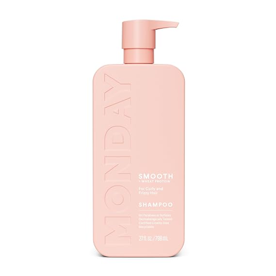 MONDAY HAIRCARE SMOOTH Shampoo with Wheat Protein & Avocado Oil for Frizz-Prone Hair 798 mL