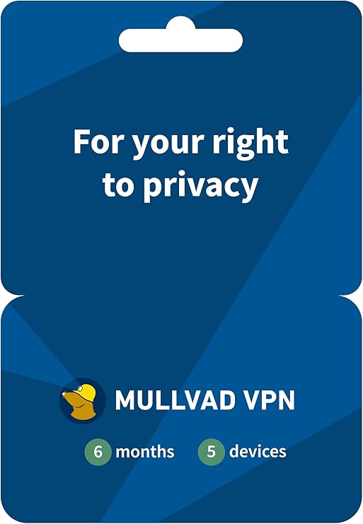 Mullvad VPN | 6ヶ月間有効な、5台まで同時利用可能なライセンスキー プロダクトキーをご提供 | 簡単操作で、あなたのプライバシーをしっかり守るVPNサービス|セキュリティー ソフト 人気のフロントエンド セキュリティ