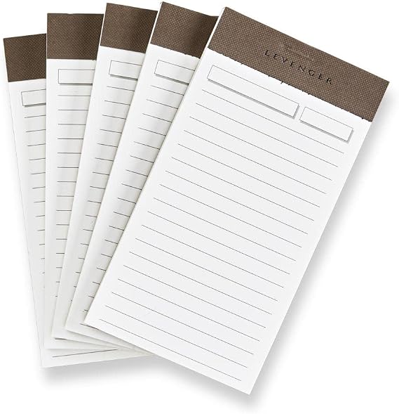 Levenger Freeleaf 3 x 5 Notepads (set of 5)
