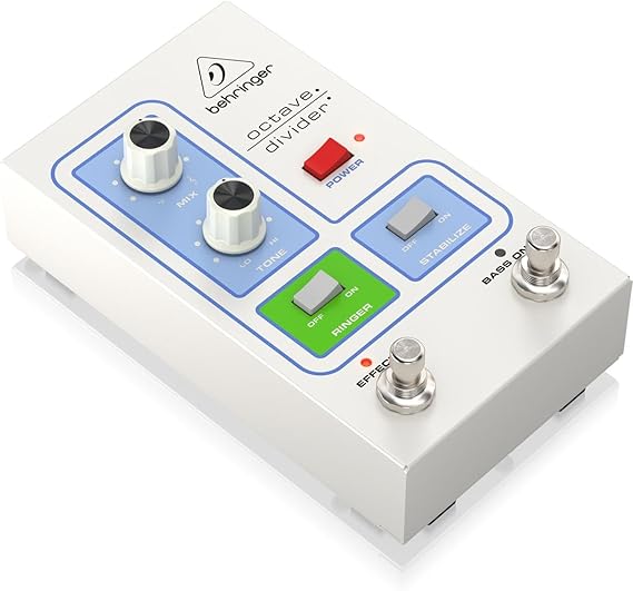Behringer Guitar Octave Effect Pedal, Silver OCTAVE DIVIDER