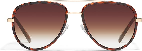 QUAY All In Oversized Frame Aviator Sunglasses