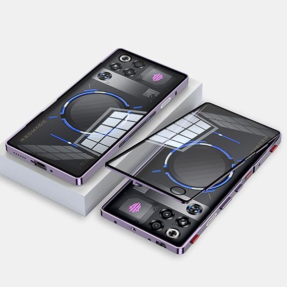Redmagic 11S Proケース、クリアマット 2イン1 傷防止保護カバー、 Redmagic 11S Pro用耐衝撃フォンケース、パープル