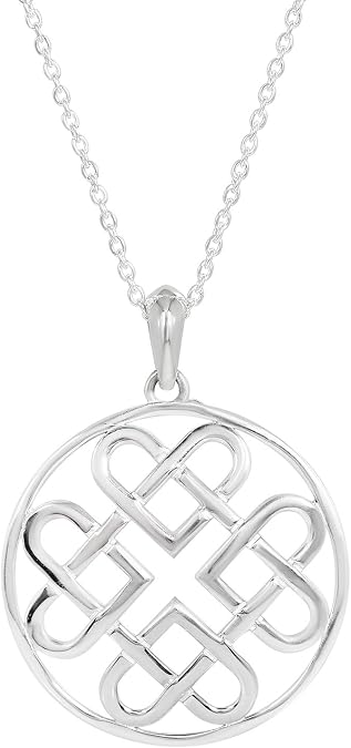 Sterling Silver Pendant Necklace with 18 Inches Chain