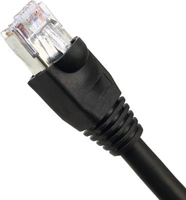100 FT Cat5E Shielded Outdoor Dry Gel Filled Direct Burial Ethernet Self Healing Connectors Installed