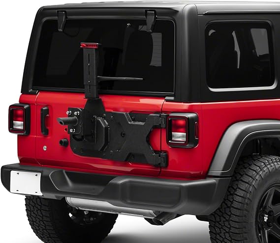 Barricade HD Tire Carrier with Spare Tire Mount Compatible with 18-24 Jeep Wrangler JL, Excluding 4xe