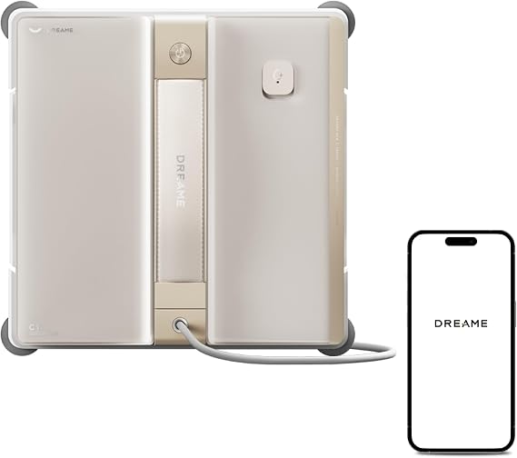 DREAME C1 Window Cleaning Robot 5500Pa Suction Power Reliable Safety Protection CornerClean Technology Thorough Wet Cleaning Dual-Spray Technology Comprehensive Coverage Path Planning