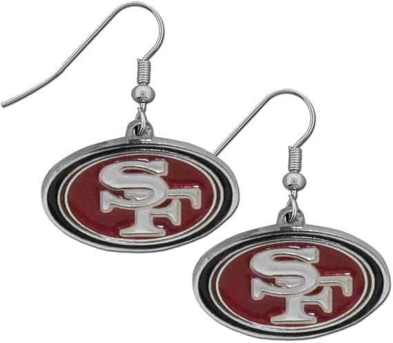 NFL Chrome Dangle Earrings