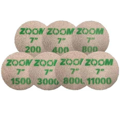 Stone Pro Zoom Pads (800 Grit, 7")