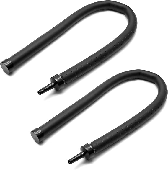 2Pcs Aquarium Flexible Rubber Wall Air Curtain Bubble Tube for Fish Tank Soft Rubber Tube Hose Oxygen Diffuser Tube 30cm/11.8" Length