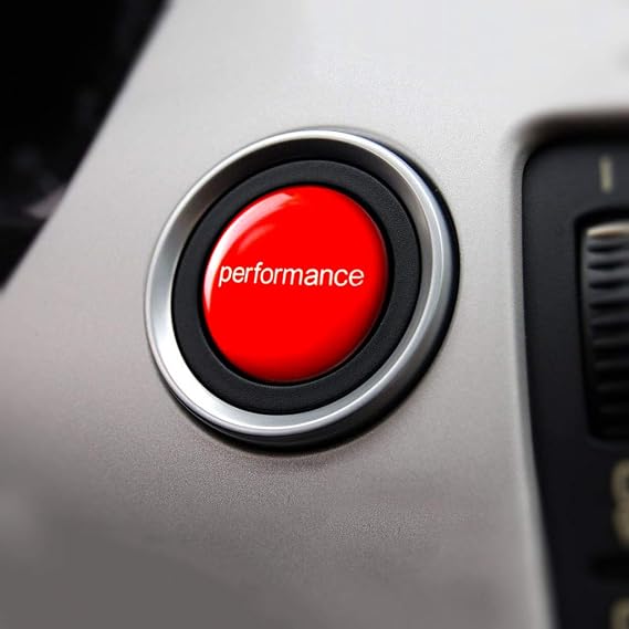 Start Stop Switch Button Replacement Cover Compatible with BMW (1 3 5 6 X1 X3 X5 X6 Series E81 E90 E91 E60 E63 E84 E83 E70 E76)