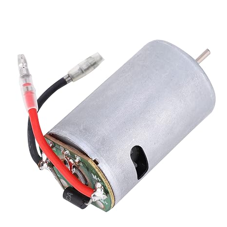 T best Brush Motor, 1:14 Scale Metal 550 Carbon Brush Motor Four-Wheel Drive Remoted Control Speed Change Motor RC Cars Replacement Upgrade Parts for WLtoys 144001 1/14 Alloy RC Car(Metal)