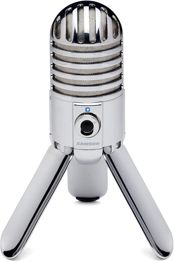 Samson Meteor Mic USB Condenser Podcasting Podcast Recording Desktop Microphone
