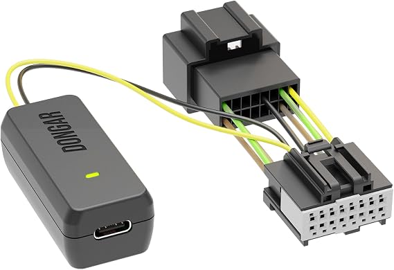Dongar Dashcam Power Adapter (16-pin Type A) for Ford Vehicles. Compatible with Select Bronco, F150 and More. Built-in USB Power Source, Connects to Rearview Mirror, Easy to Install