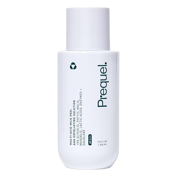 Prequel Skin Multi Acid Milk Peel - Glycolic Lactic AHA Exfoliant 7.6oz