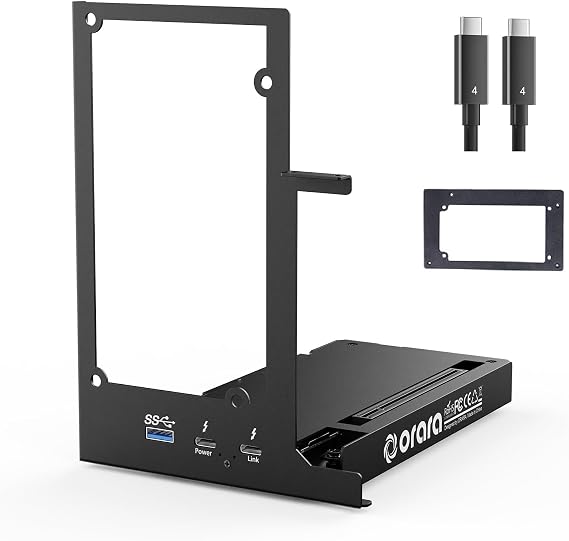 External GPU Dock Station, Mini eGPU Enclosure Compatible with Thunderbolt 3/4,USB4 40Gbps Graphics Card Dock Compatible with NVIDIA/AMD PCIe, PD 85W, Daisy Chain, DC/ATX/SFX/FLEX Support (ORA-GDS-02)
