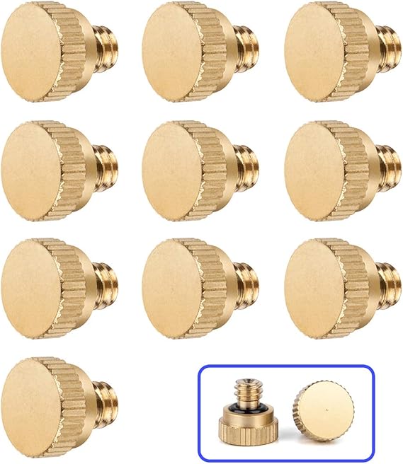 homenote Brass Misting Nozzle Plug, 10 Pack