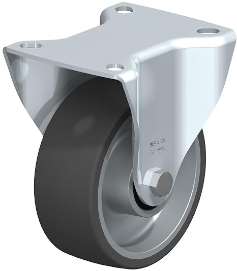 Blickle B-ALSI 100HKA Fixed Caster, 3.94" Wheel Diameter, 220 lb. Load Capacity