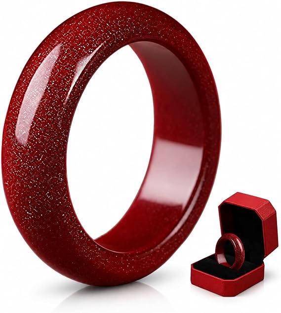 FengShui Cinnabar Ring for Men Women - Wealth Protection Good Luck Money Amulet