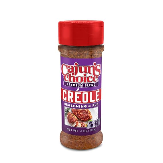 Cajun's Choice Creole Seasoning, 3.8 oz, Low Sodium, No MSG