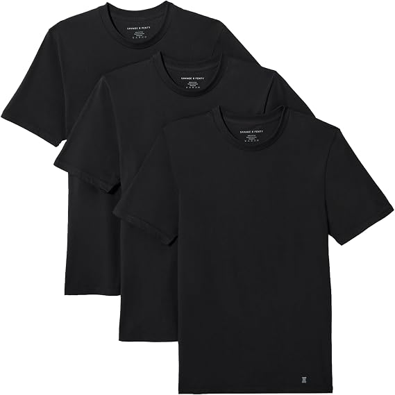 Savage X Classics Crew Tee, 3-Pack of Crewneck T-Shirts