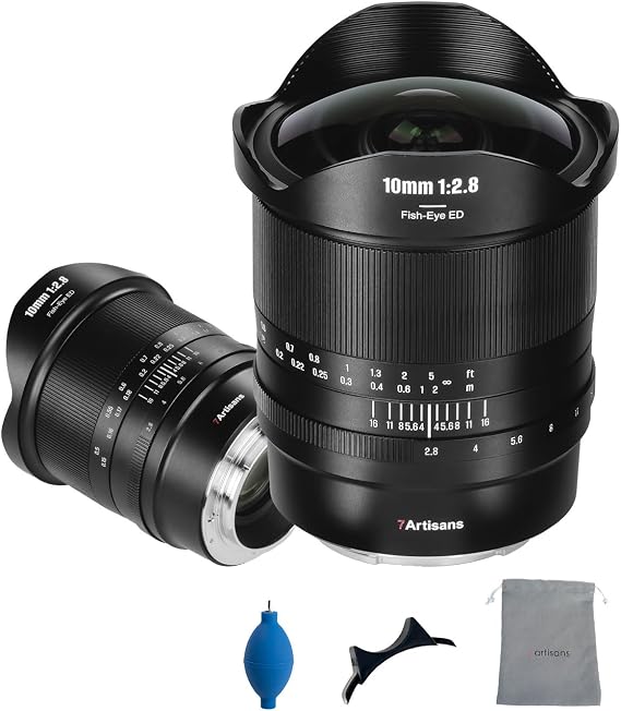 7artisans 10mm F2.8 II Fisheye Full Frame Lens for Nikon Z Mount Camera Ultra Wide Angle Large Aperture Manual Focus Camera Lens Z6 Z7 Z8 Z9 z6ii ZFC