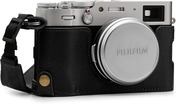 MegaGear MG1894 Ever Ready Genuine Leather Camera Half Case Compatible with Fujifilm X100V