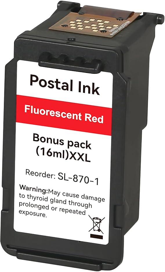 High Capacity SL-870-1 XXL Red Ink Fluorescent Red Ink Cartridge