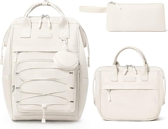 Fimibuke Backpack for School Girls, 4 PCS Waterproof Teen Kid Backpacks Set