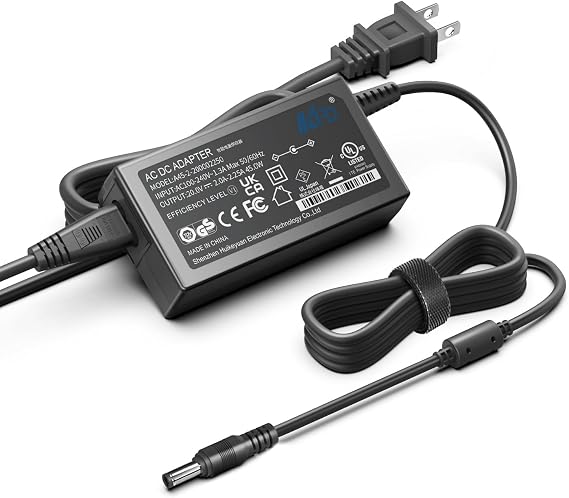 KFD 20V AC DC Adapter for Philips Monitor 278E9QJAB/00; msi Optix G32 Series G24C4 G27C4 3CA9 G241 G241V G24C6 G27C5 G271 G272 G242 3CB5 Gaming Monitor,18V-20V Soundbar Speaker Power Supply Cord