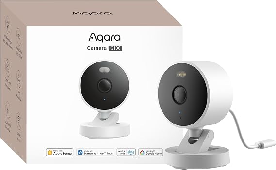 Aqara 2K Indoor/Outdoor Security Camera G100, HomeKit Secure Video, White